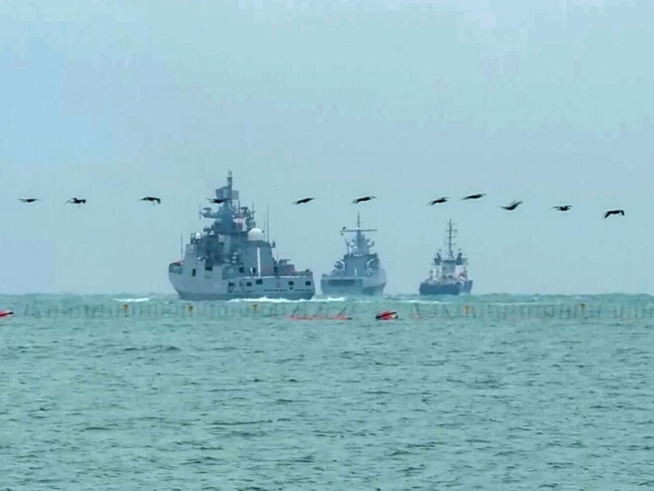 Ukraine launches attacks on Russia’s Black Sea fleet base in Crimea