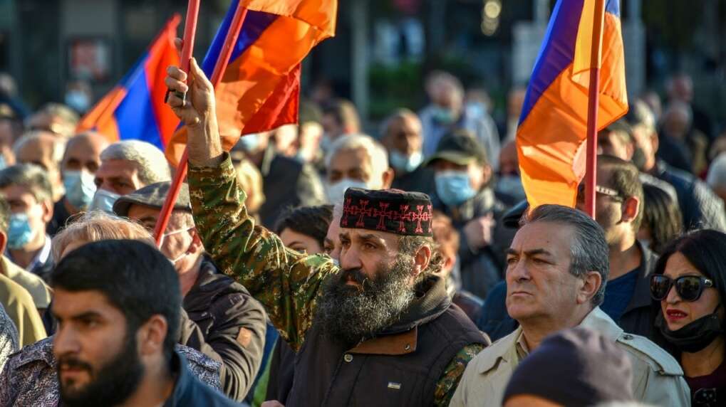 Armenian protesters demand prime minister’s dismissal after Karabakh peace deal