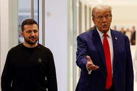 Trump urges an end to Russia-Ukraine war as he meets Zelenskiy in New York