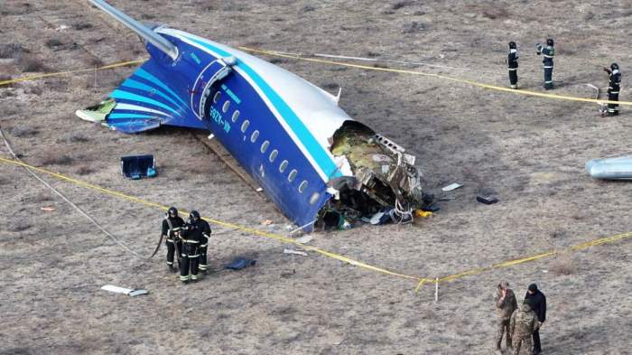 Azerbaijan Airlines passenger plane crashes in Kazakhstan, leaving 38 dead