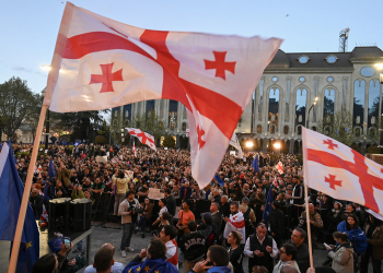 Georgians hold pro-EU rally ahead of pivotal election