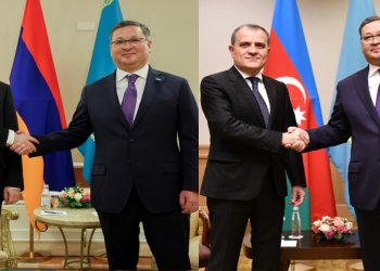 Armenian, Azerbaijani FMs discuss peace deal at a meeting in Kazakhstan