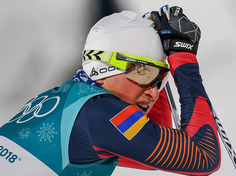 Armenian skier fined for concealing the word “Azerbaijan” on his uniform