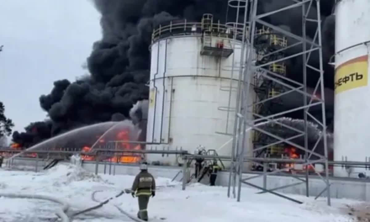 Ukraine pounds Russian oil depot, UAV base, command posts in response to Oreshnik strike